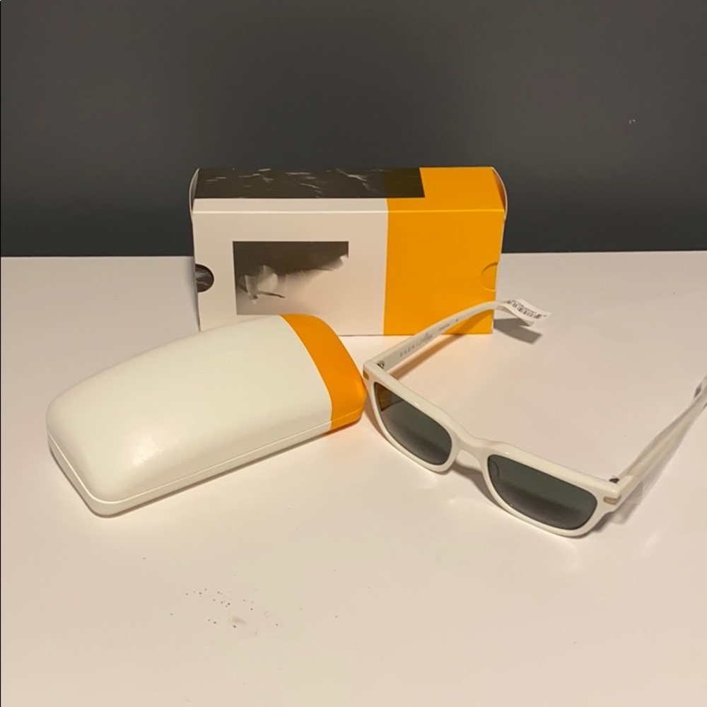Raen Colfax Polarized 57mm Rectangular Sunglasses
